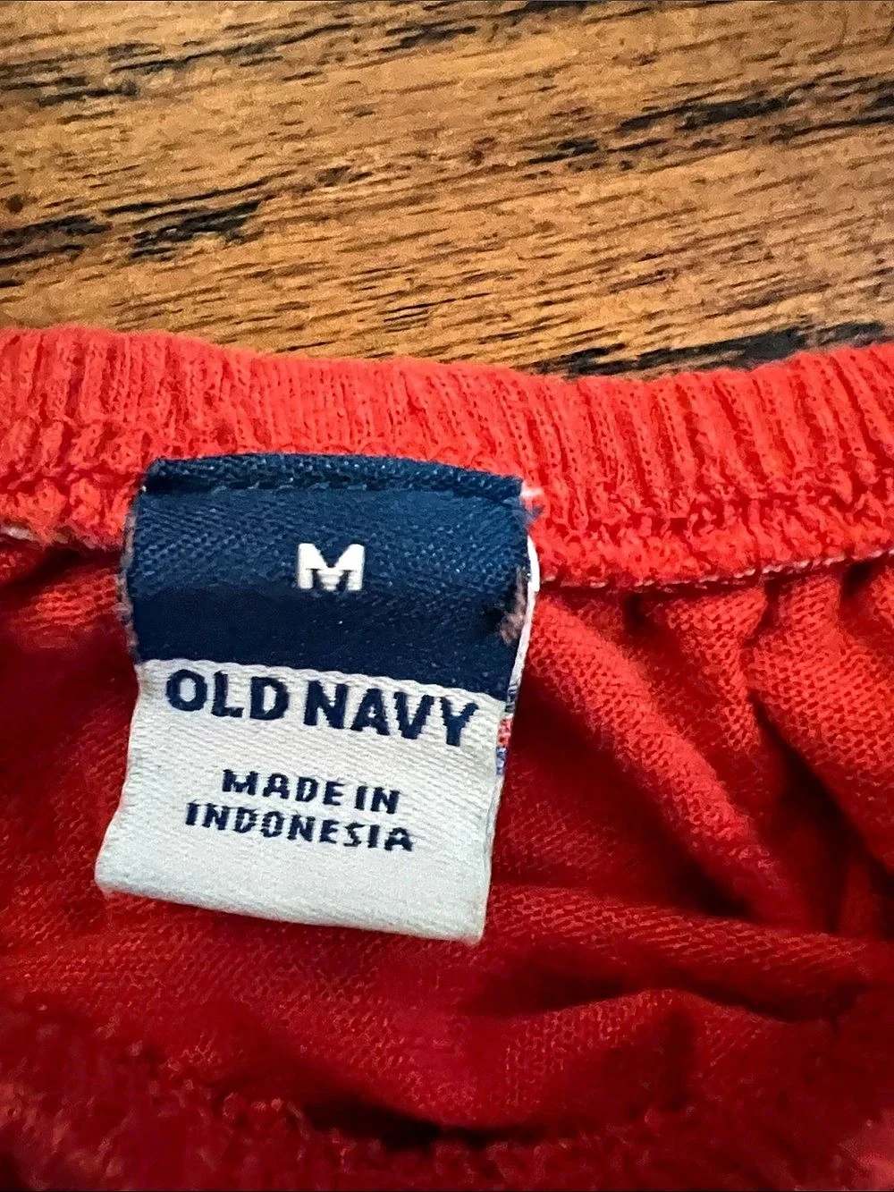 Old Navy Women's Puff Sleeve Top in Red, Medium